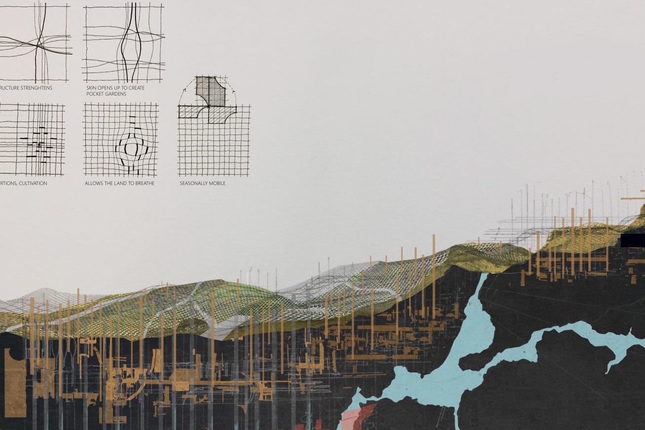 A drawn map of an area in Palestine