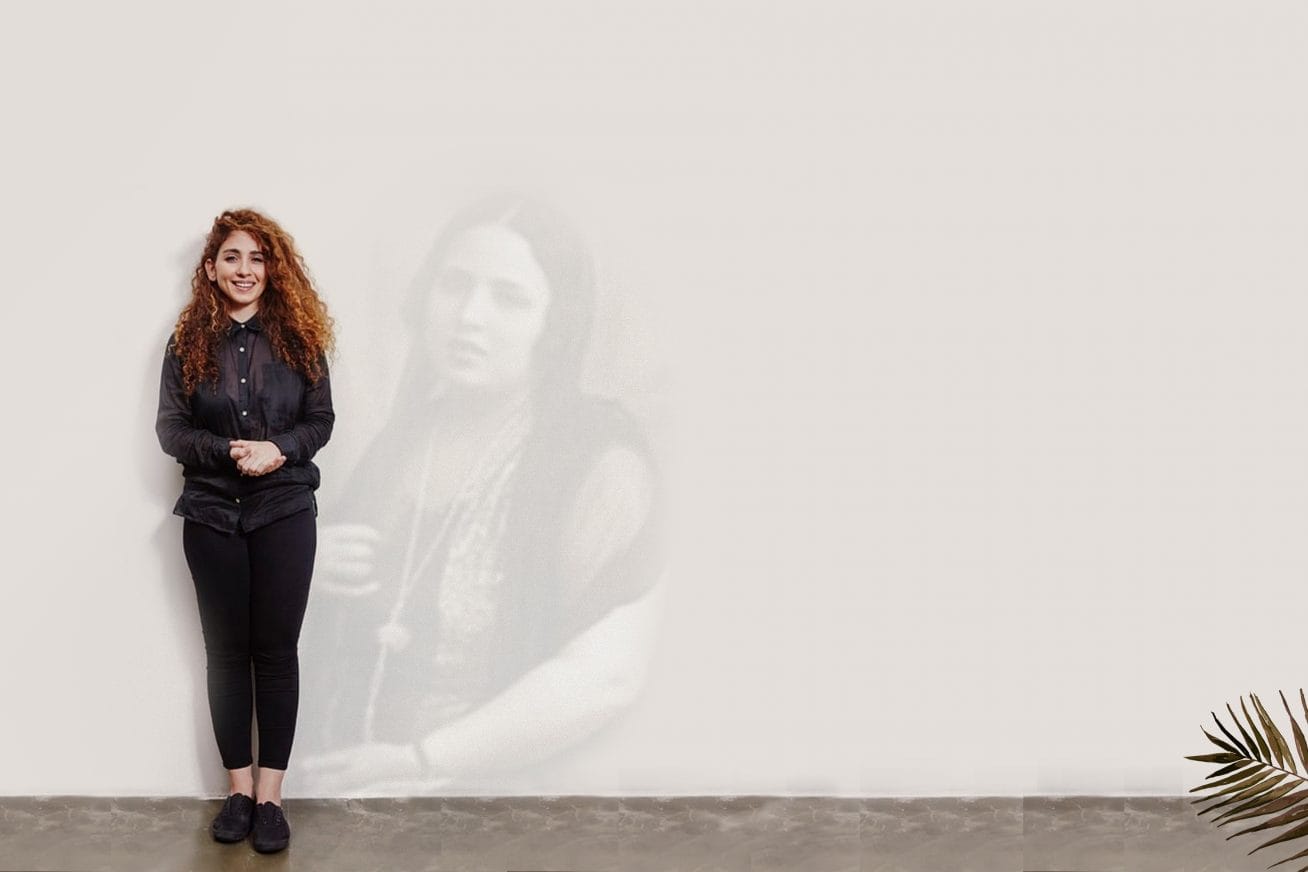 woman standing casually